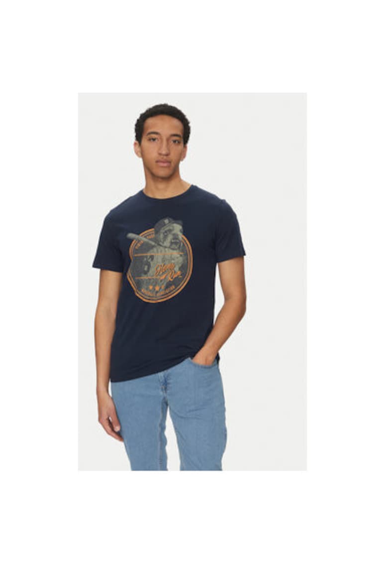 Tricou barbati 20717764 - Bumbac - Bleumarin - Bleumarin