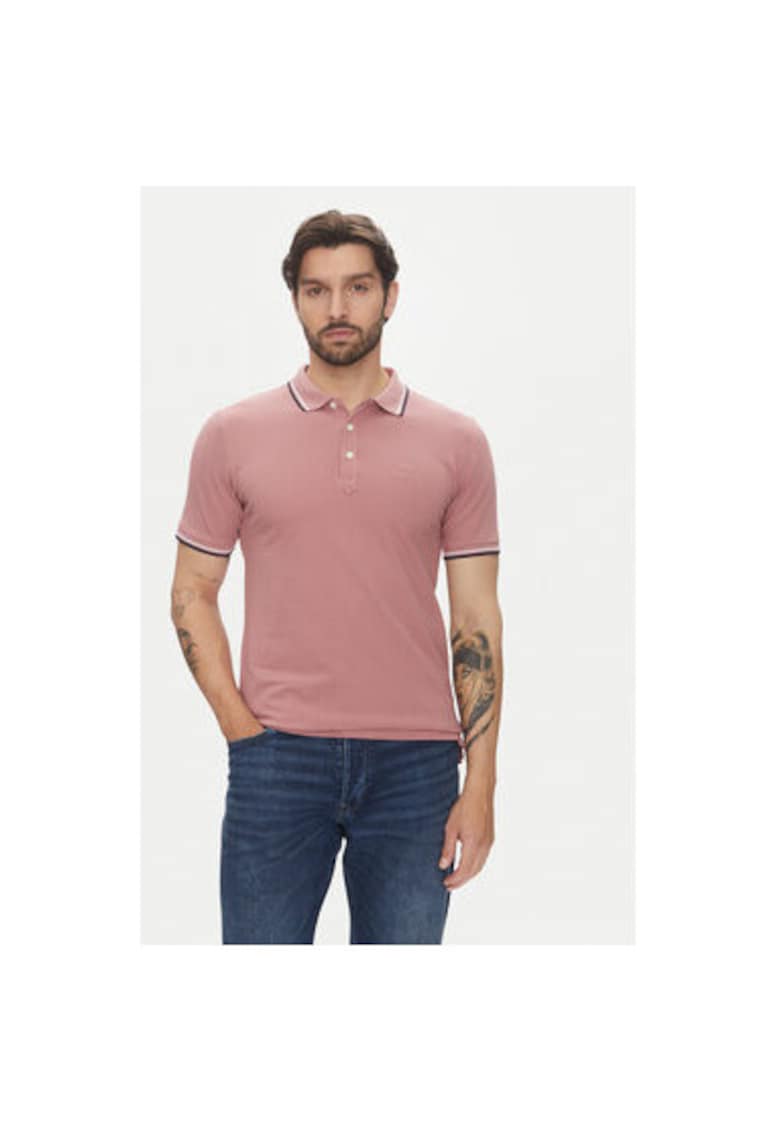 Tricou polo barbati 30-404010 - Bumbac - Roz Tricou polo barbati 30-404010 - Bumbac - Roz