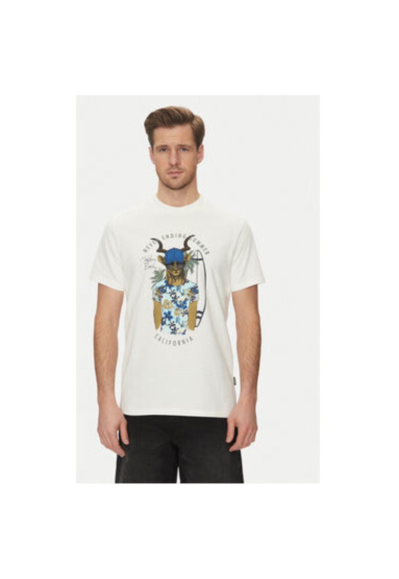 Tricou barbati 20718280 - Bumbac - Alb - Alb