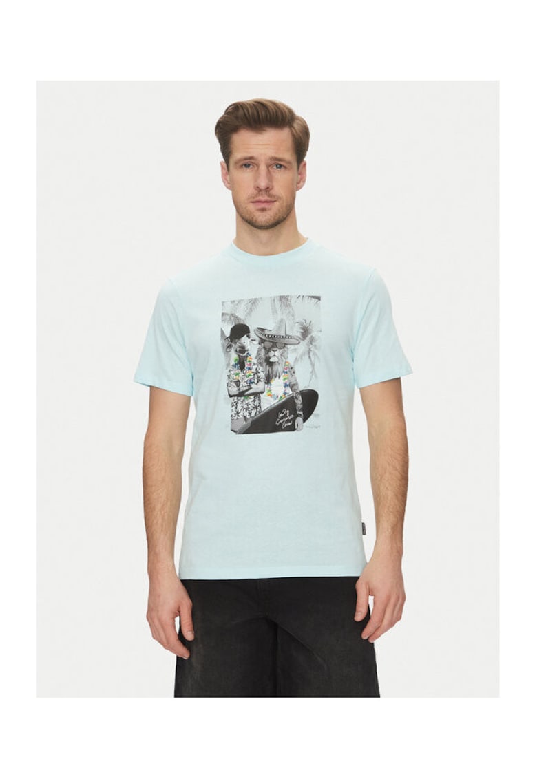 Tricou barbati 20718283 - Bumbac - Verde - Verde