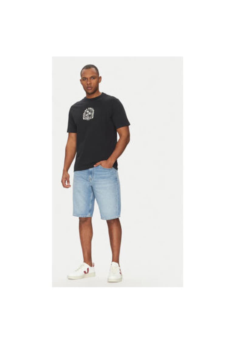 Tricou barbati 20718312 - Bumbac - Negru - Negru