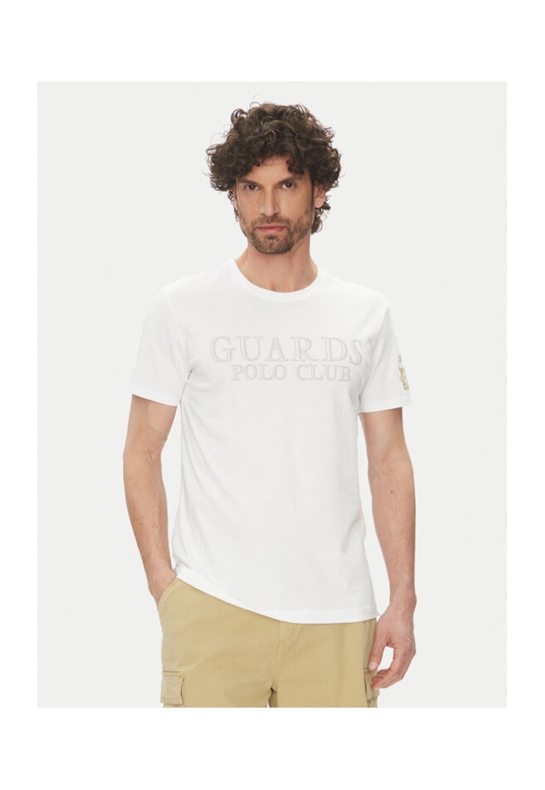 Tricou barbati MARG31 JS206 - Bumbac - Alb - Alb