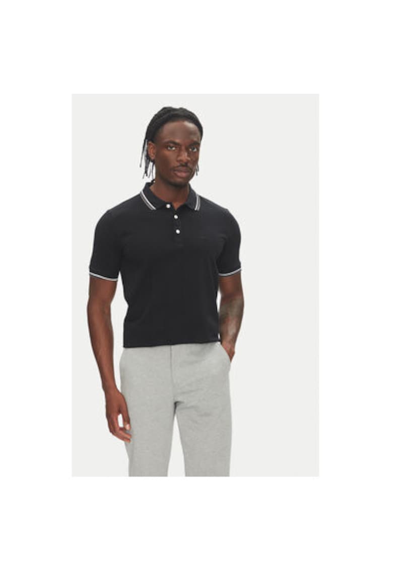 Tricou polo barbati  30-404010 - Bumbac - Negru