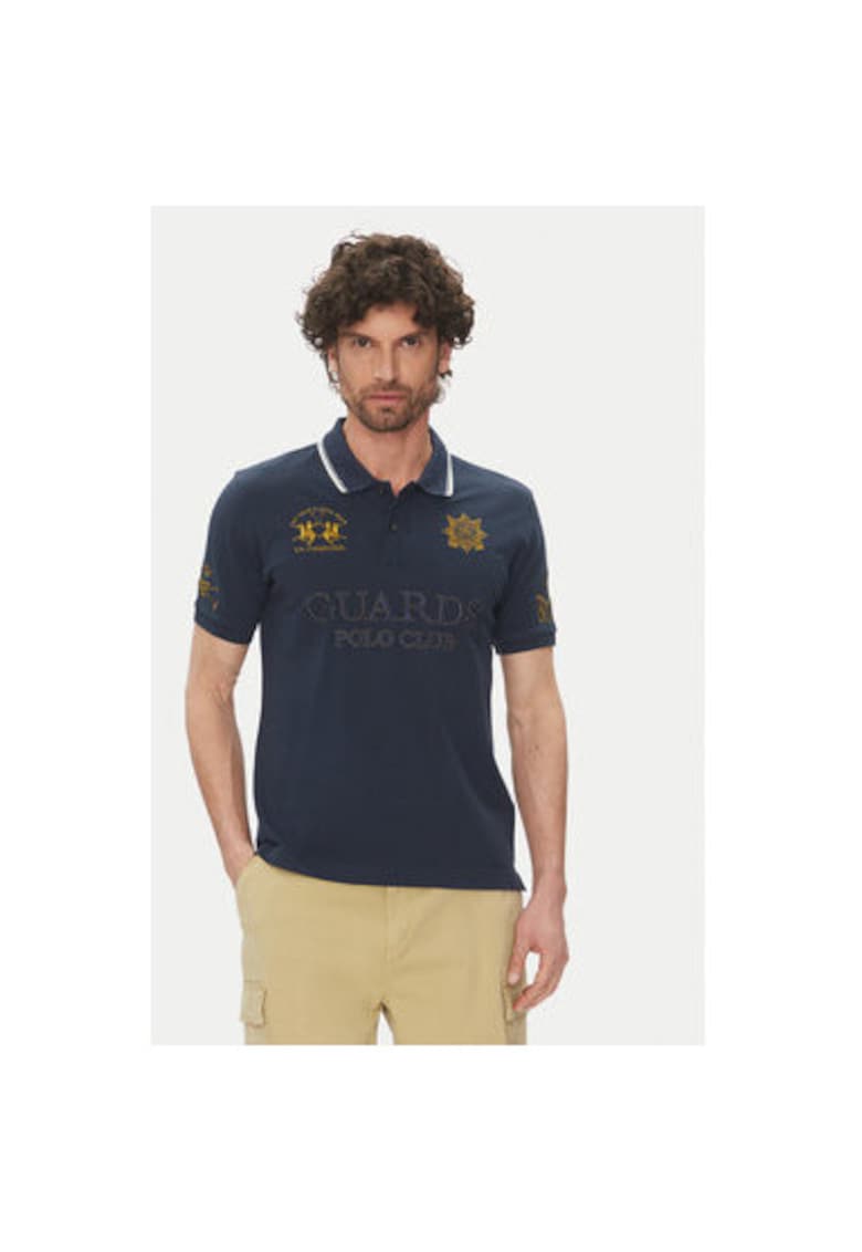 Tricou polo barbati PK097 - Bumbac - Bleumarin