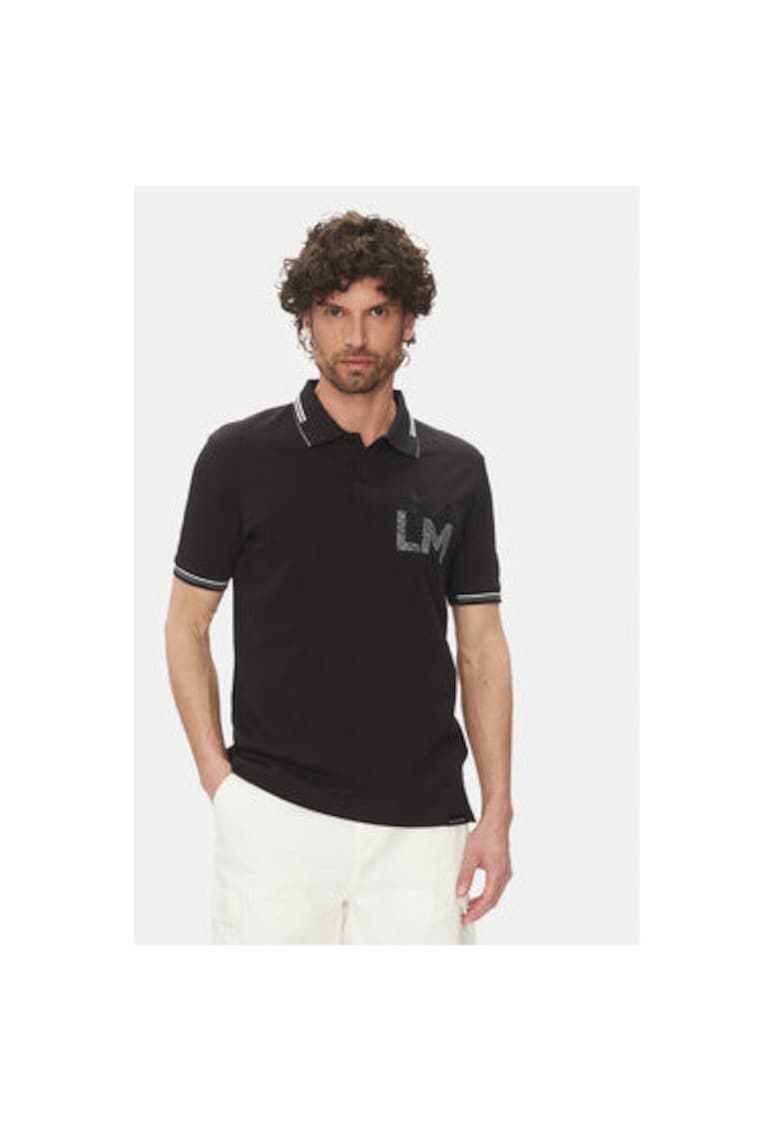 Tricou polo barbati MAP009 PK001 - Bumbac - Negru