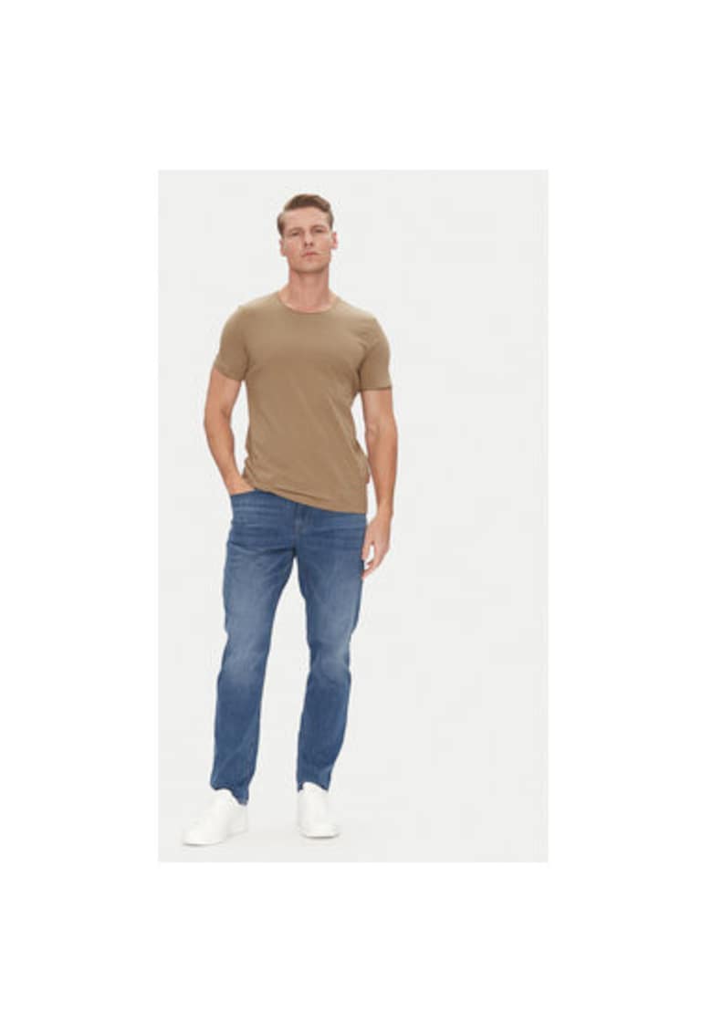 Tricou barbati 10019367 30045665 - Bumbac - Maro - Maro