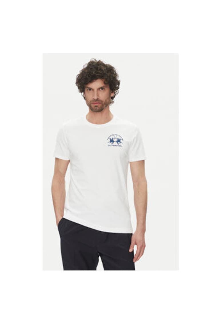 Tricou barbati MAR009 JS206 - Bumbac - Alb - Alb