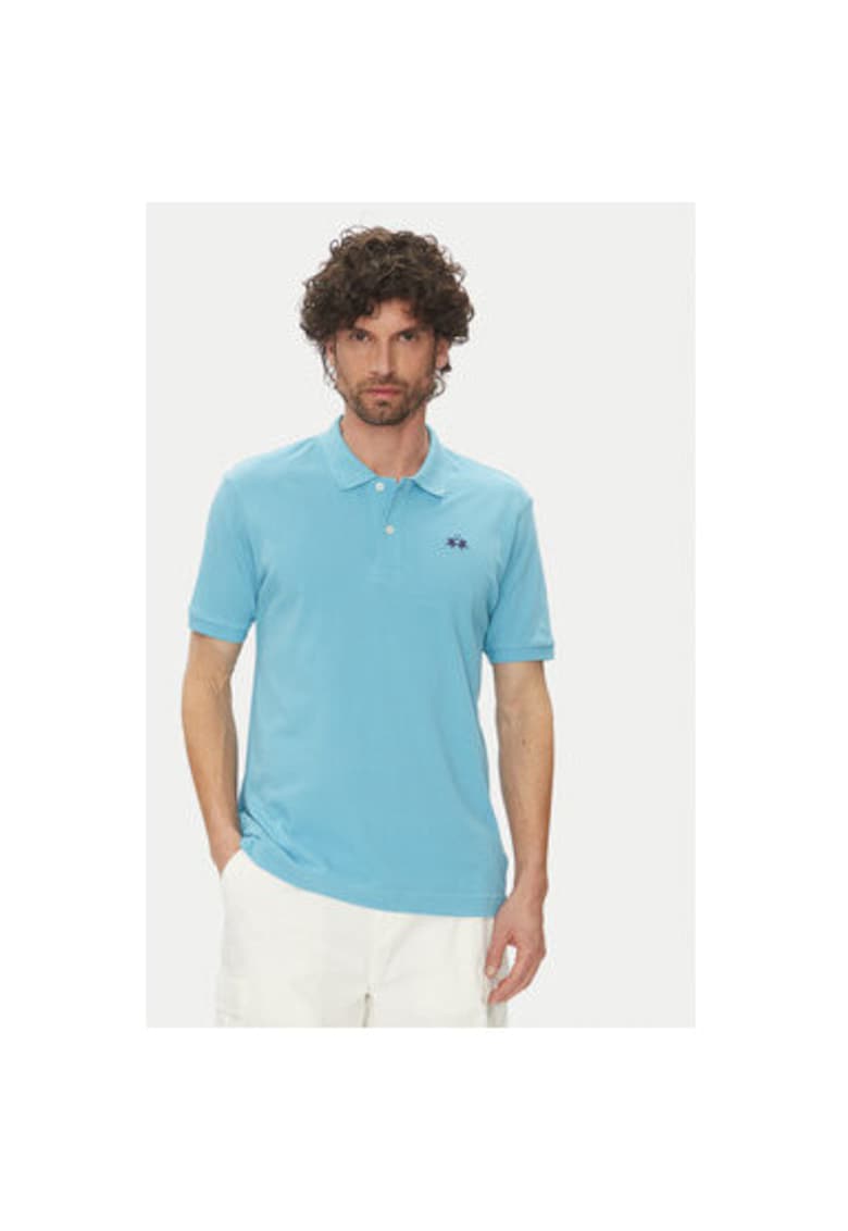 Tricou polo barbati PK031 - Bumbac - Albastru deschis