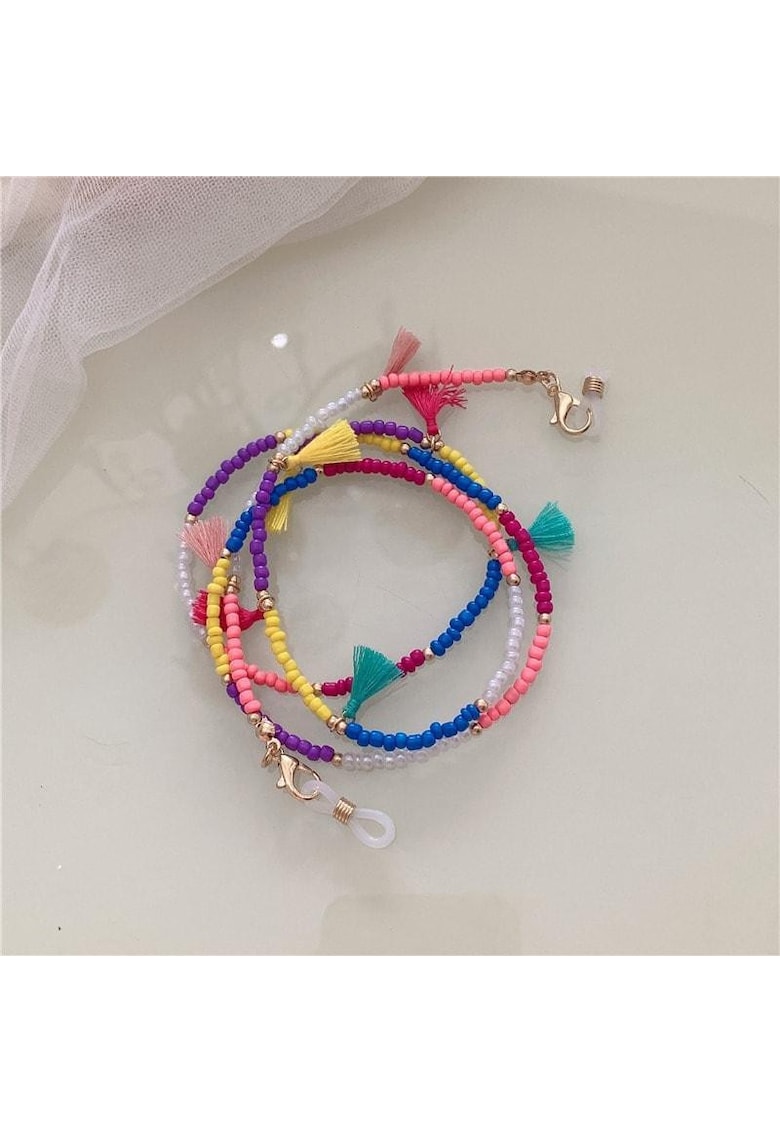 Lant de ochelari - cu margelute colorate si ciucuri - Othilde C4 -