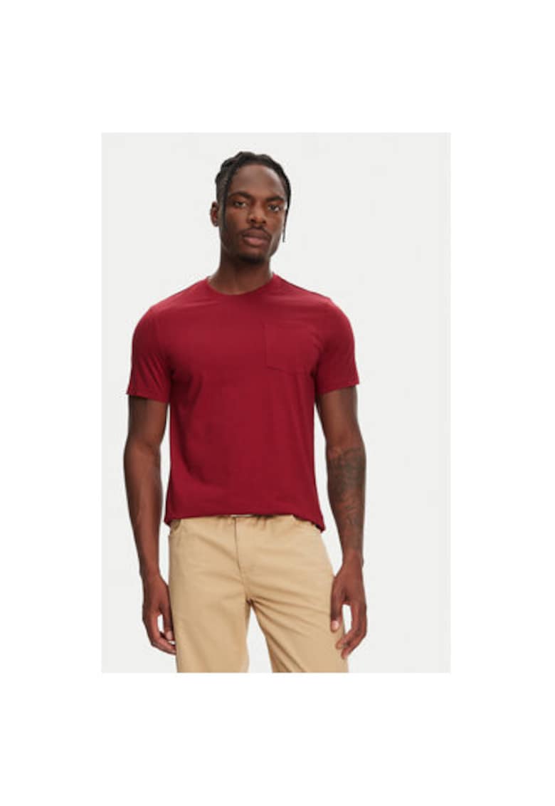 Tricou barbati  64131EW - Bumbac - Visiniu