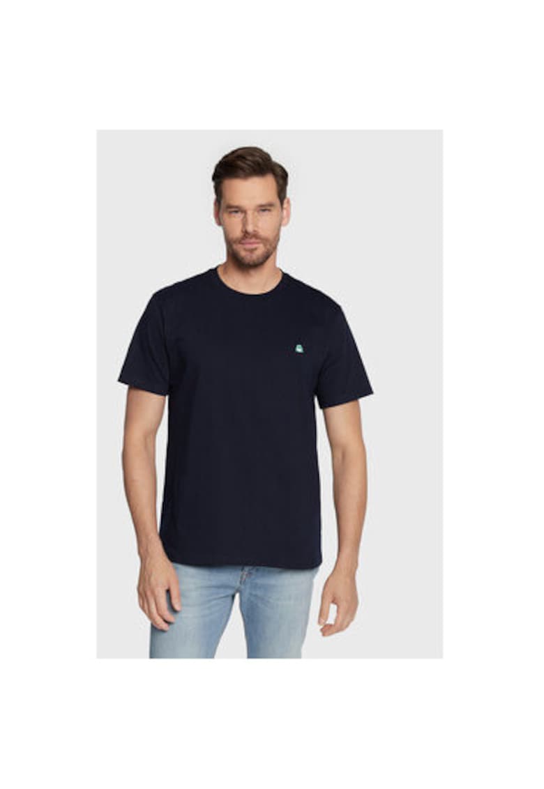 Tricou barbati  3MI5J1AF7 - Bumbac organic - XS INTL - Bleumarin