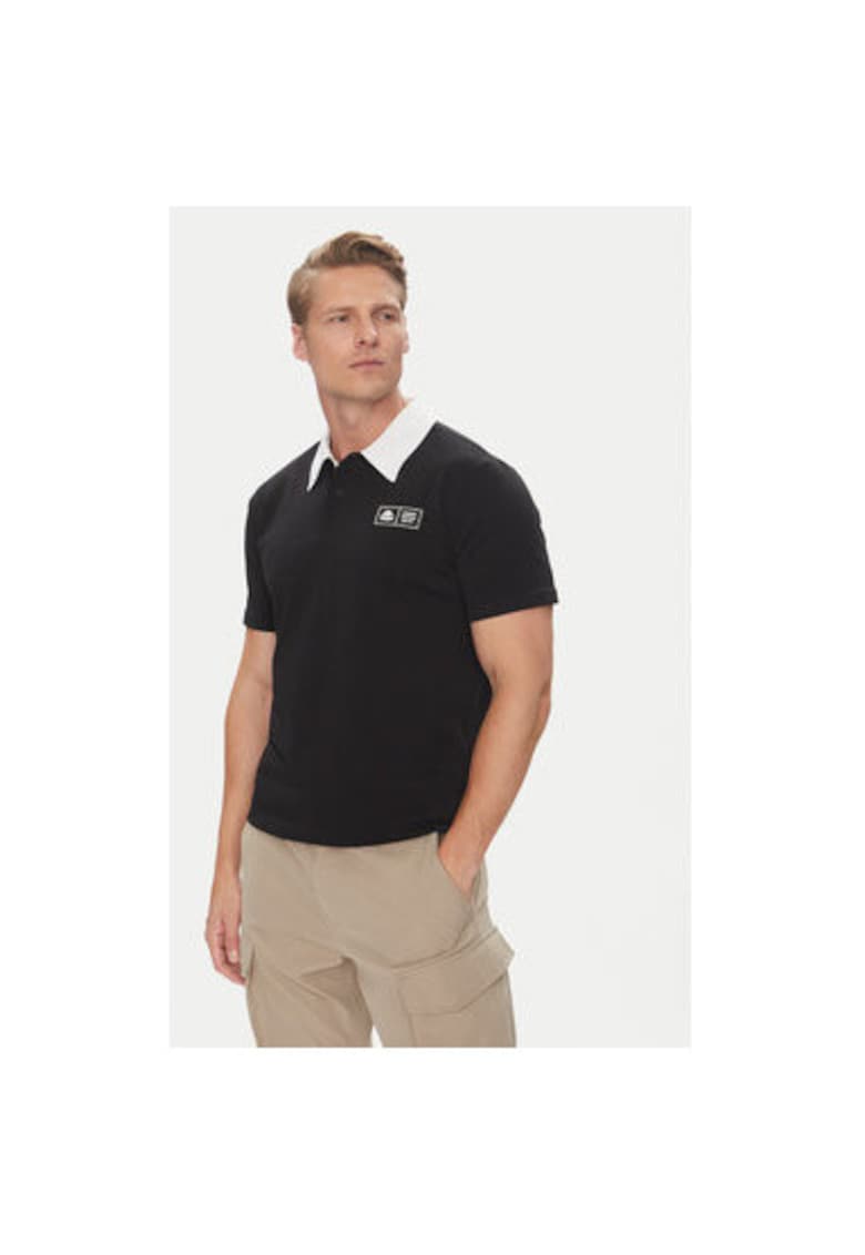 Tricou polo barbati 351R2IW - Bumbac - Negru