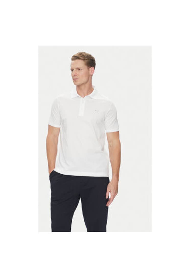 Tricou Polo barbati 25411232 - Bumbac - Alb