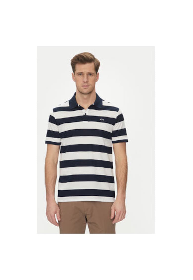 Tricou polo barbati C0P1228 - Bumbac - Bleumarin - Bleumarin