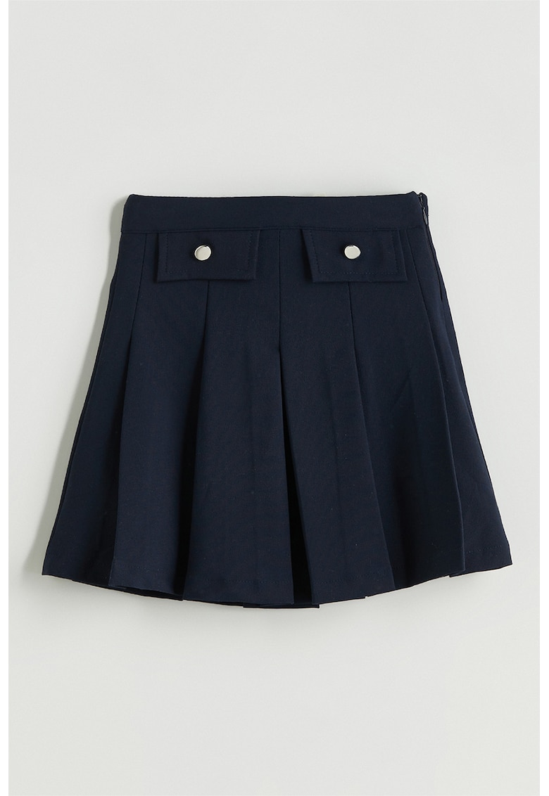 Fusta-pantalon scurta cu pliuri