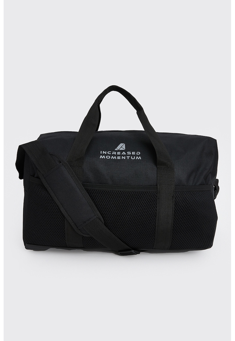 Geanta duffle cu buzunar exterior de plasa Geanta duffle cu buzunar exterior de plasa