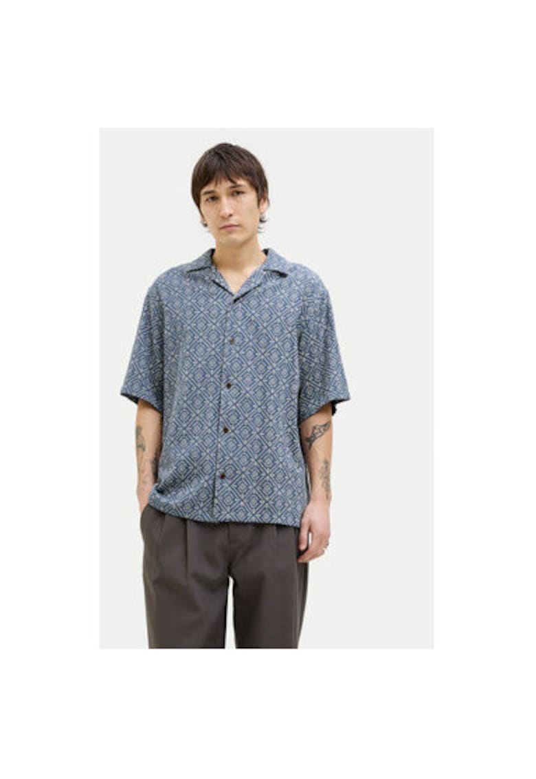 Camasa barbati Jack Jones - 12273289 - Bumbac - 2XL INTL - Albastru
