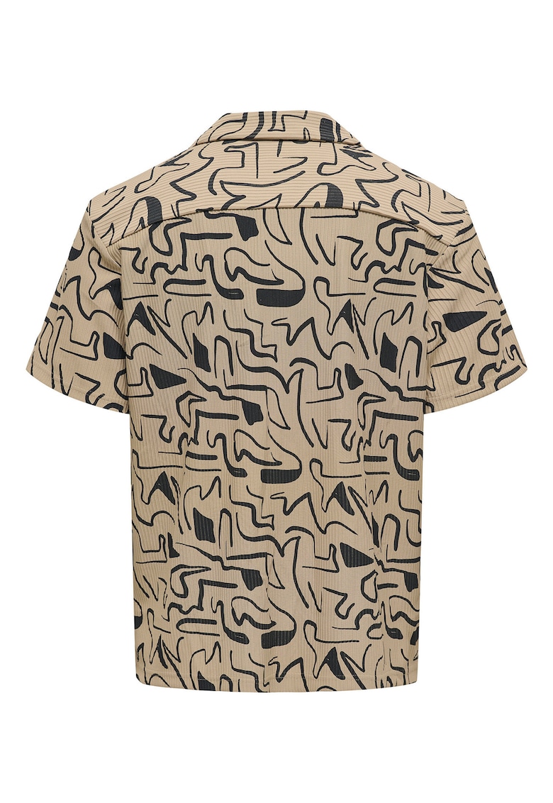 Camasa barbati  Sons - model 22033511 - material Poliester - culoare Bej