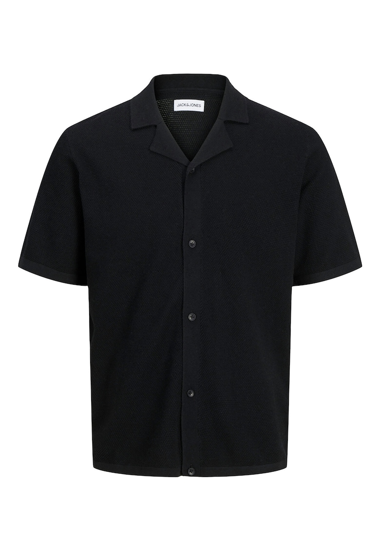 Camasa barbati Jack Jones - 12268226 - Bumbac/Poliester reciclat - Negru - Negru