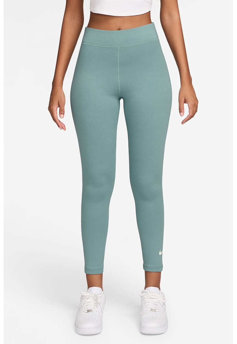 Colanti crop cu talie inalta - Verde menta