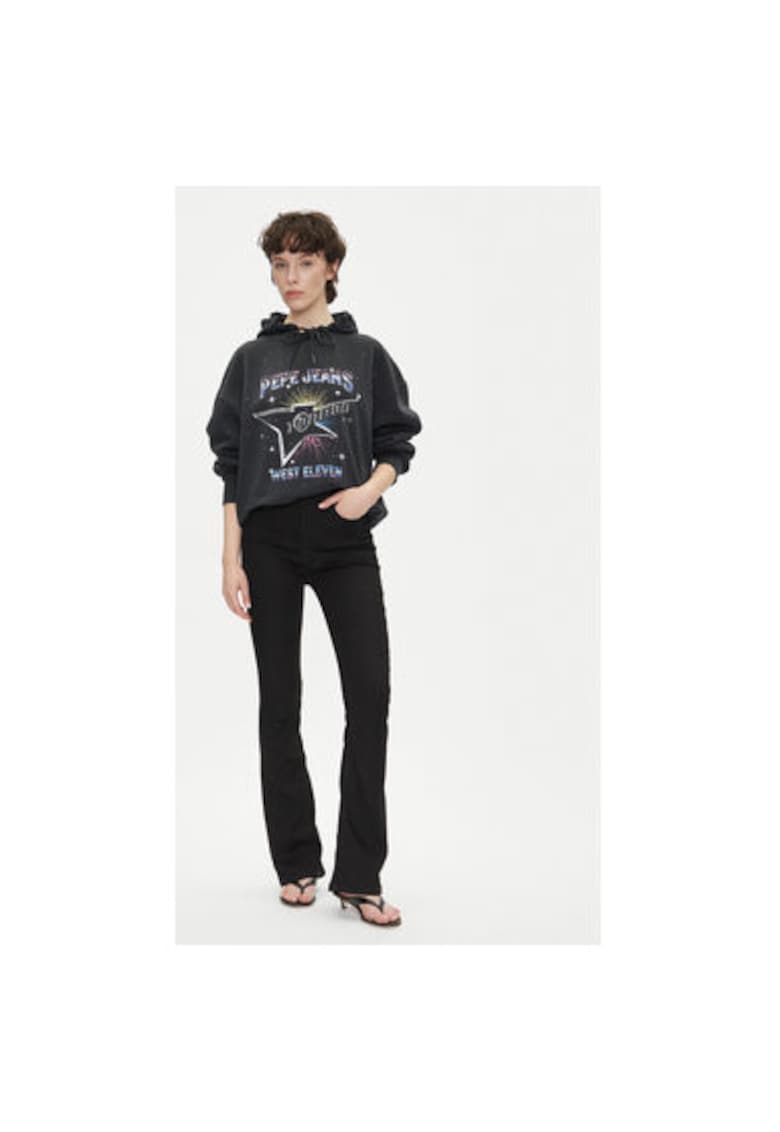 Bluza dama PL581469 - Bumbac/Poliester - Negru - Negru