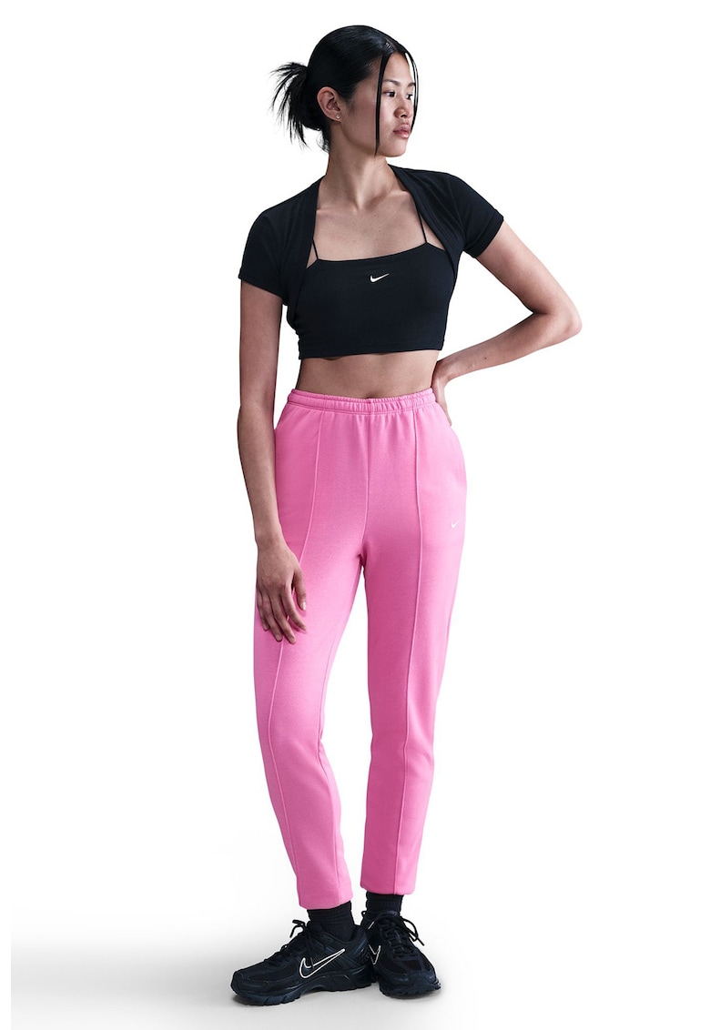 Pantaloni de trening din amestec de bumbac cu buzunzare laterale