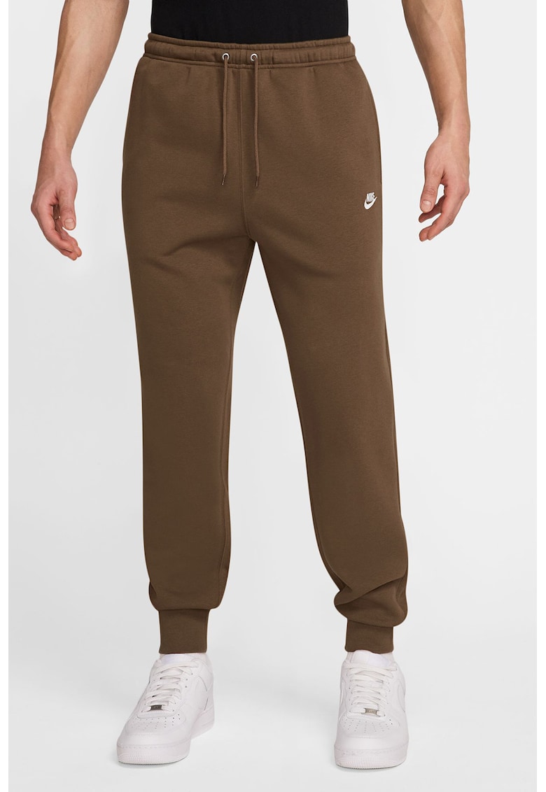 Pantaloni de trening cu logo si snur de ajustare