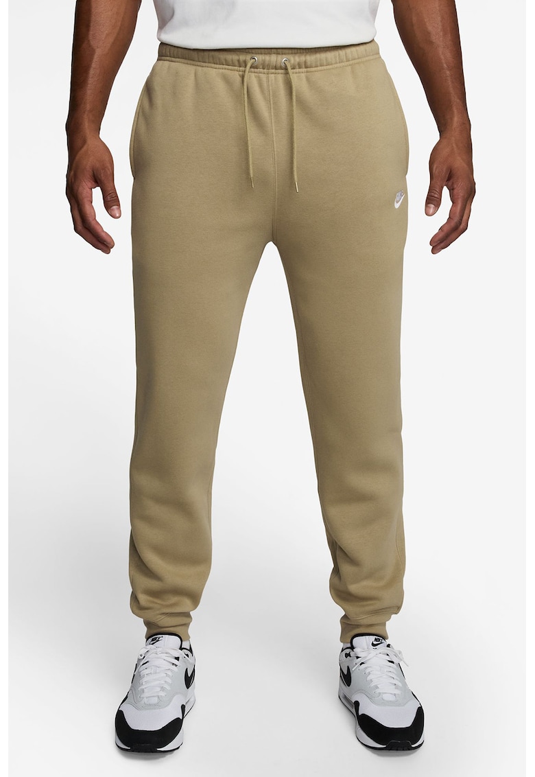 Pantaloni de trening cu logo si snur de ajustare - Bej