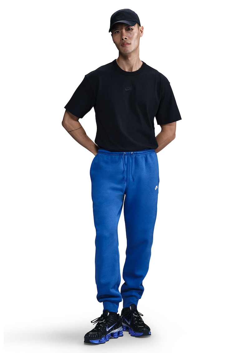 Pantaloni de trening cu logo si snur de ajustare