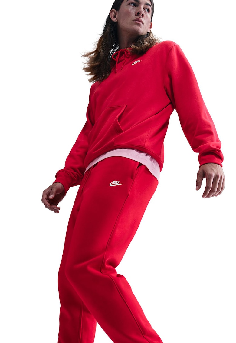 Pantaloni de trening cu logo si snur de ajustare