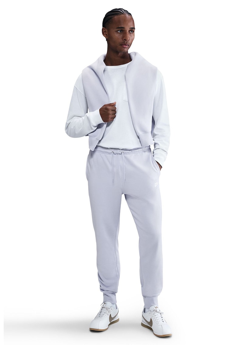 Pantaloni de trening din amestec de bumbac cu logo