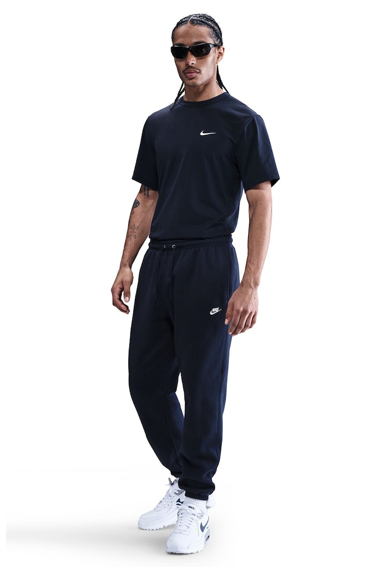 Pantaloni de trening cu buzunare laterale - snur - model uni