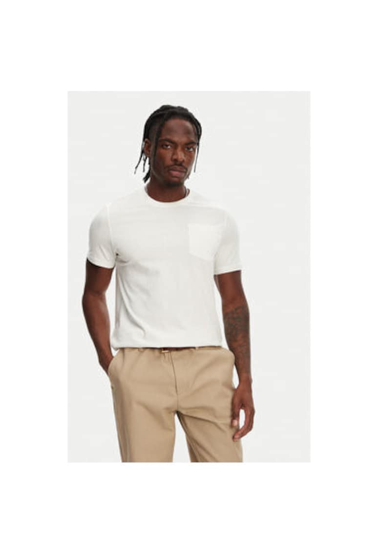 Tricou barbati  64131EW - Bumbac - Ecru