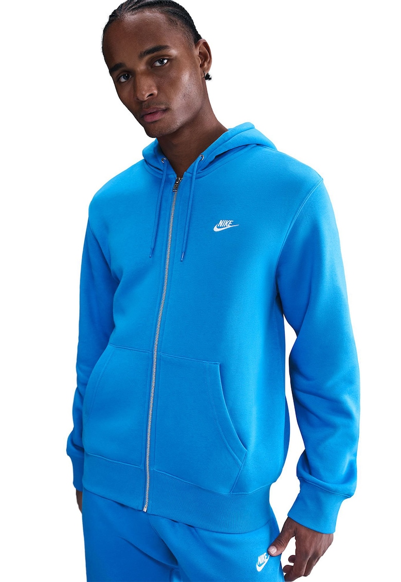 Hanorac cu logo si detaliu logo Club - Albastru royal