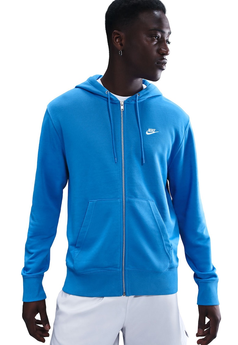 Hanorac din amestec de bumbac cu fermoar Club