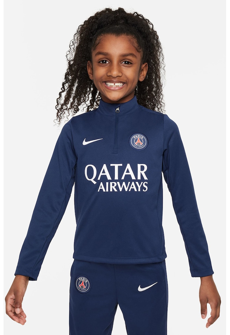 Bluza slim fit PSG - Alb/Bleumarin