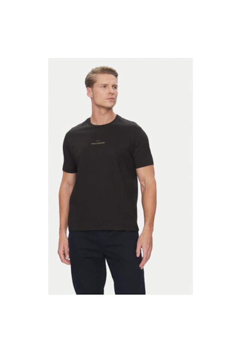 Tricou barbati C0P1240 - Bumbac - 43754 - Negru