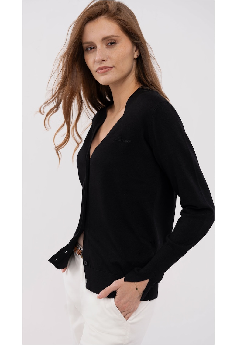 Cardigan S-Vivi pentru femei - scurt - negru - Negru