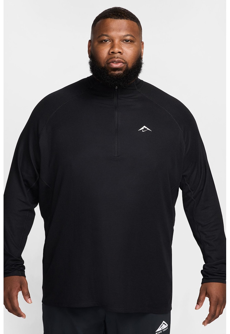 Bluza cu fermoar scurt pentru alergare pe teren accidentat