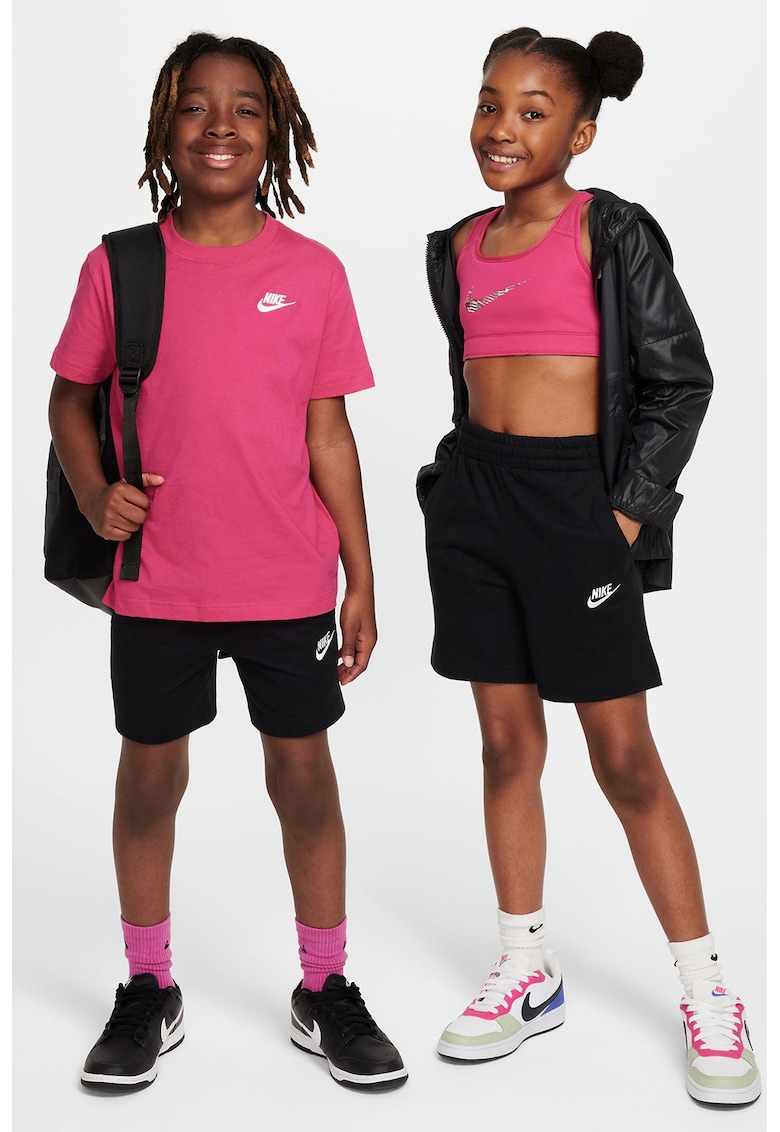 Pantaloni scurti cu talie inalta si snur Club