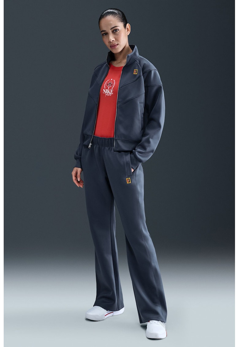 Pantaloni cu talie medie si logo - pentru tenis