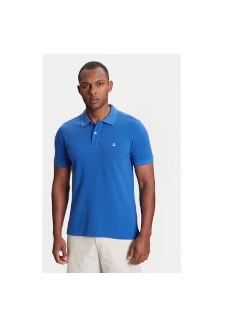 Tricou polo barbati  3089J3179 - Bumbac organic - Albastru