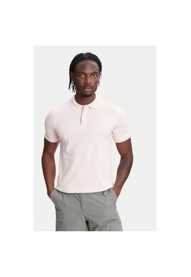 Tricou polo barbati  3WG9U301Z - Bumbac - Roz