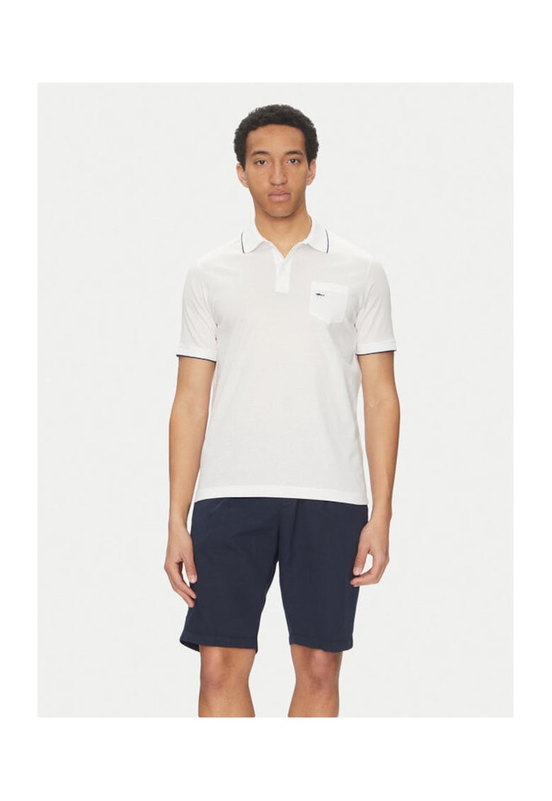 Tricou polo barbati 25411209 - Bumbac - Alb - Alb