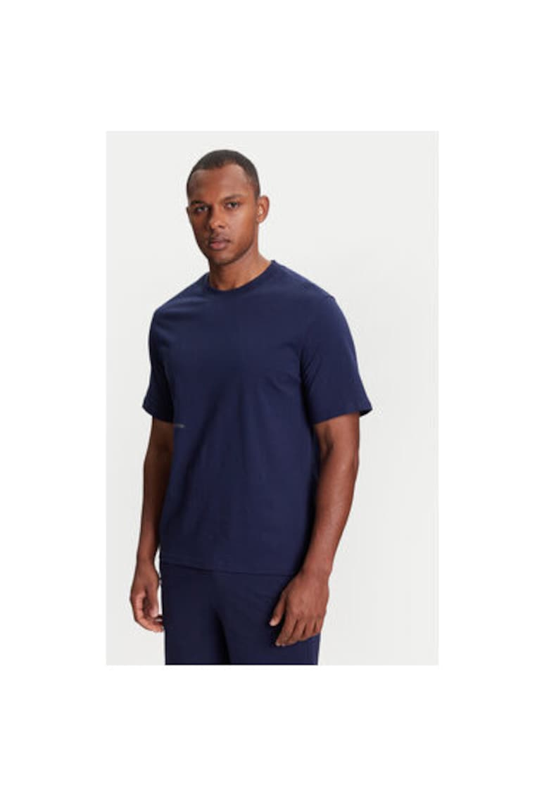 United Colors of Benetton Tricou barbati 30964M01W - Bumbac - Bleumarin - Bleumarin