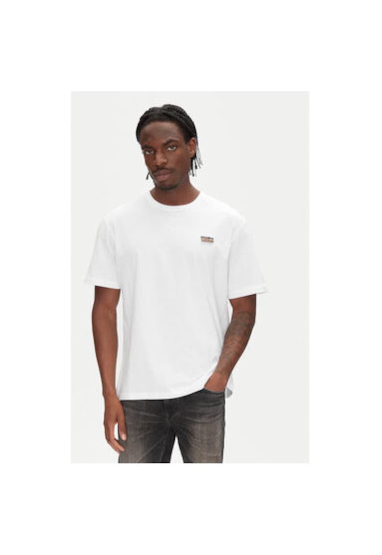 Tricou barbati 78OAHE11 CJ110 - Bumbac - 46879 - Alb