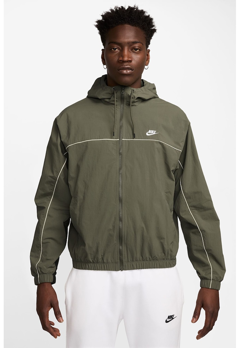 Jacheta cu logo si gluga