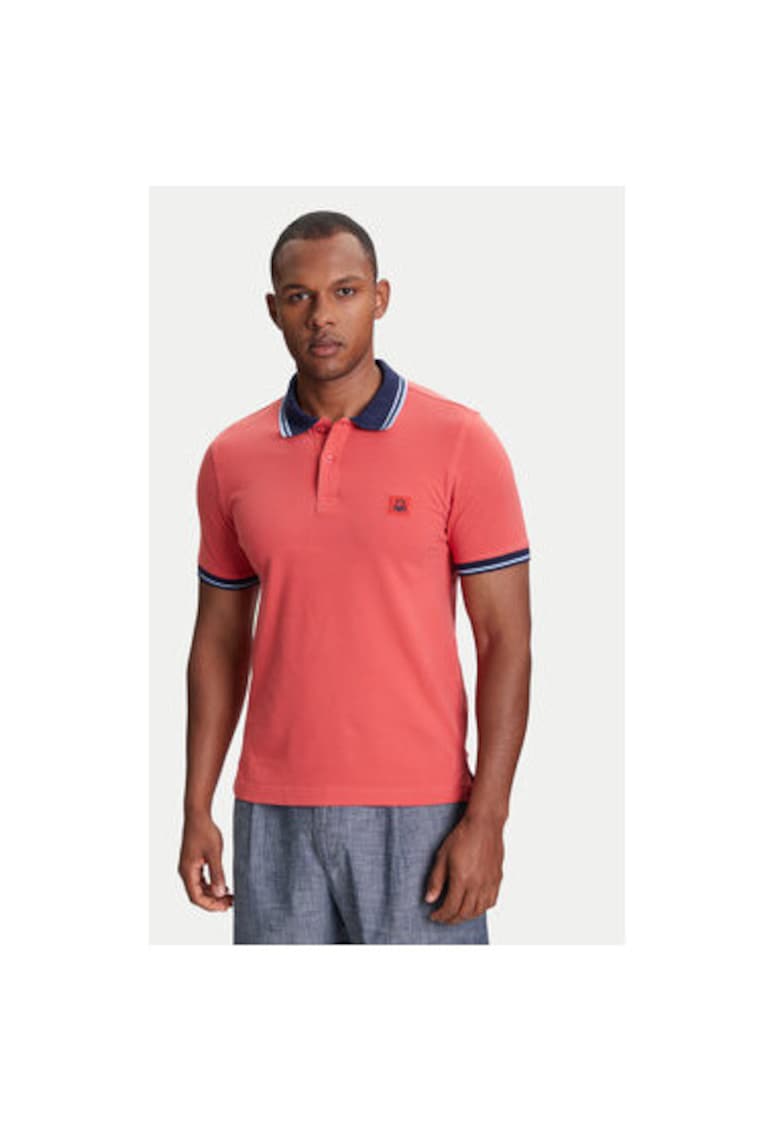 Tricou polo barbati  3F9HU302E - Bumbac - XS INTL - Visiniu