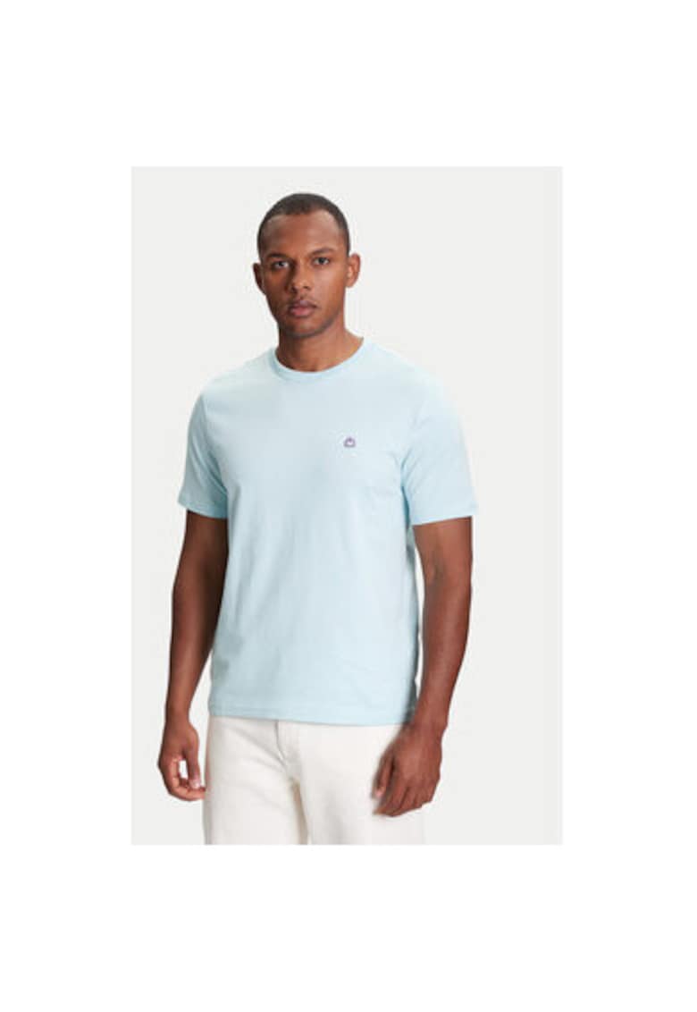 Tricou barbati 3MI5J1AF7 - Bumbac - Albastru deschis - Albastru deschis