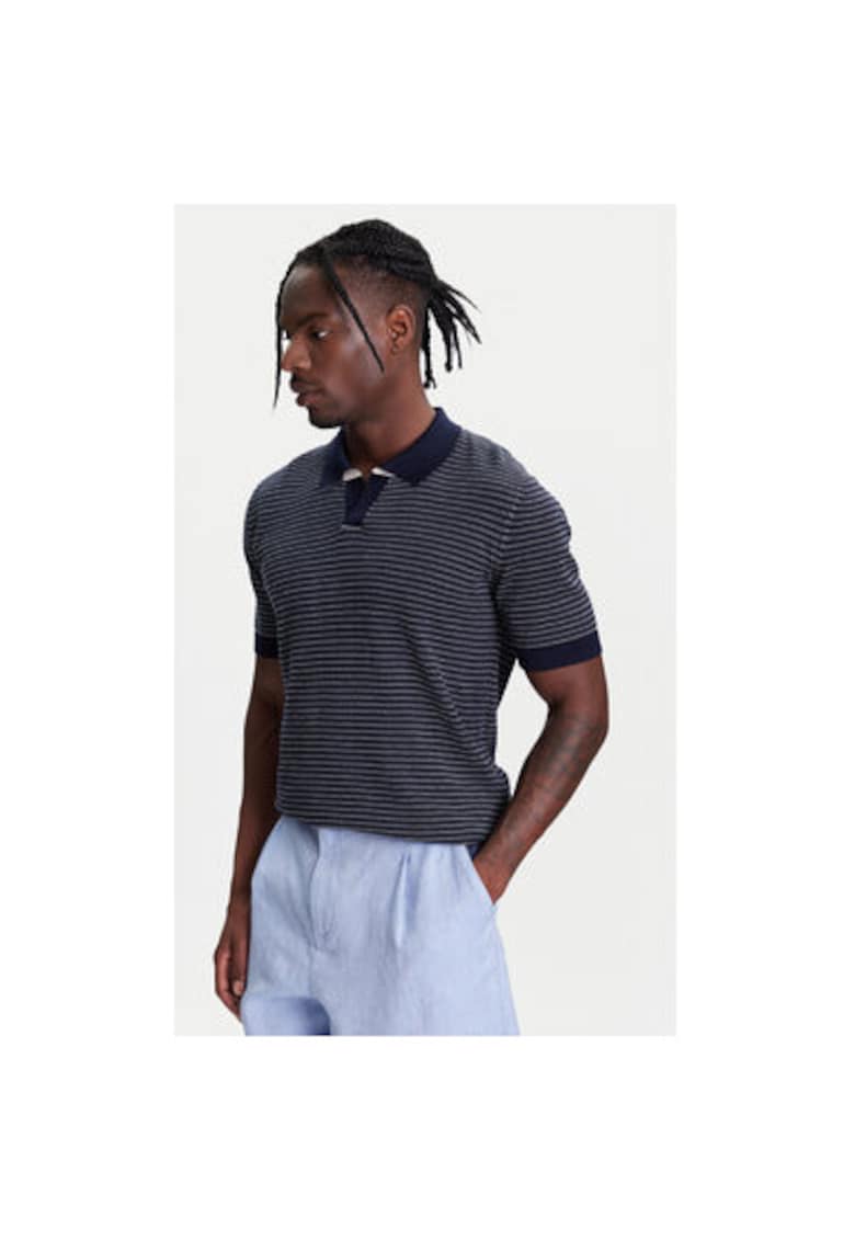 Tricou polo barbati  1094K301J - Bumbac - Bleumarin